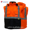 2018 Fábrica Al Por Mayor de Invierno Hola Vis Workwear Parka Ansi Clase 3 Alta Visibilidad Chaqueta de Seguridad